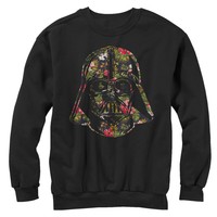 Star Wars Tropical Print Darth Vader Helmet Mens Graphic Sweatshirt Star Wars Tropical Print Darth Vader Helmet Mens Graphic Sweatshirt