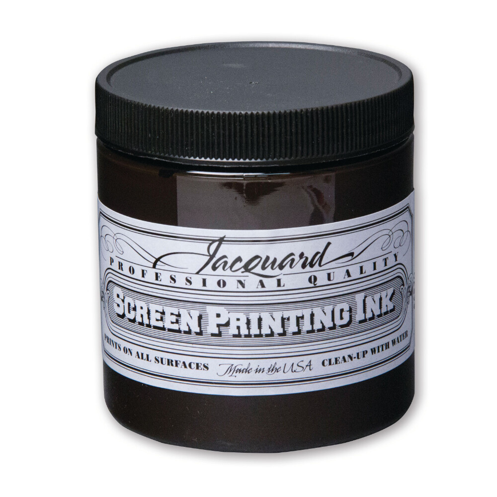 Professional Screen Printing Ink Jacquard Brown - Water Based - 227 grams