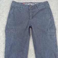 Engelbert Strauss Womens Carpenter Trousers XS 34R W25 L31 Skinny Blue Work Pant