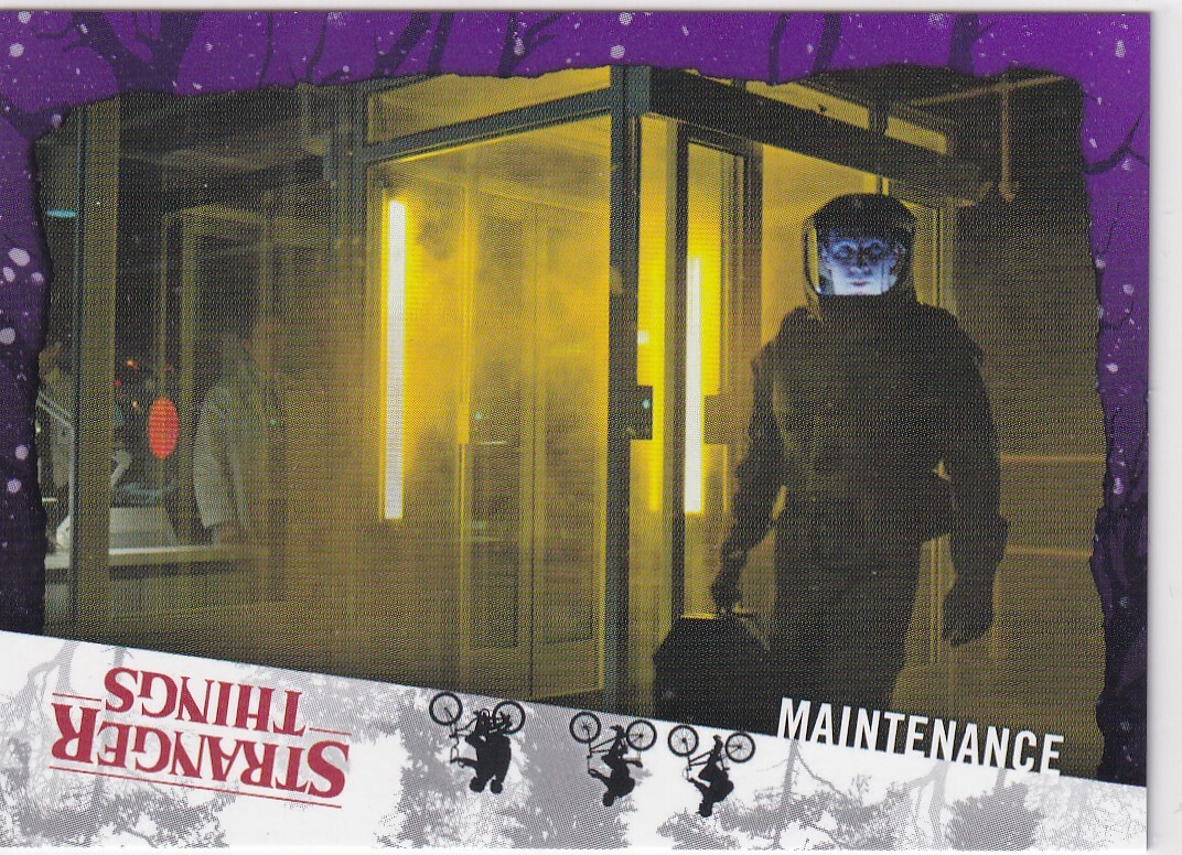 2019 Topps Stranger Things Welcome to Upside Down Purple Card 45 Parallel #2/25