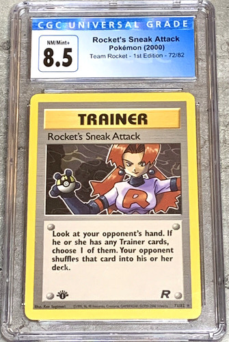 Rocket's Sneak Attack (1st Edition) graded CGC 8.5 for sale on eBay