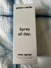 GRACE AND STELLA Rose Spray All Day Hydrating Facial Spray 8.11 oz Sealed Box