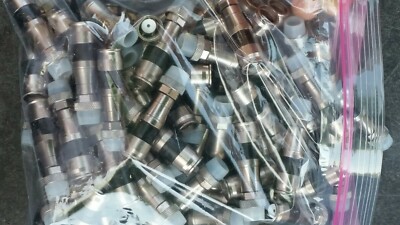 LOT OF 90 PPC EX11 RG11 COAX COMPRESSION CONNECTORS PPC EX11N716WSP AQUATIGHT