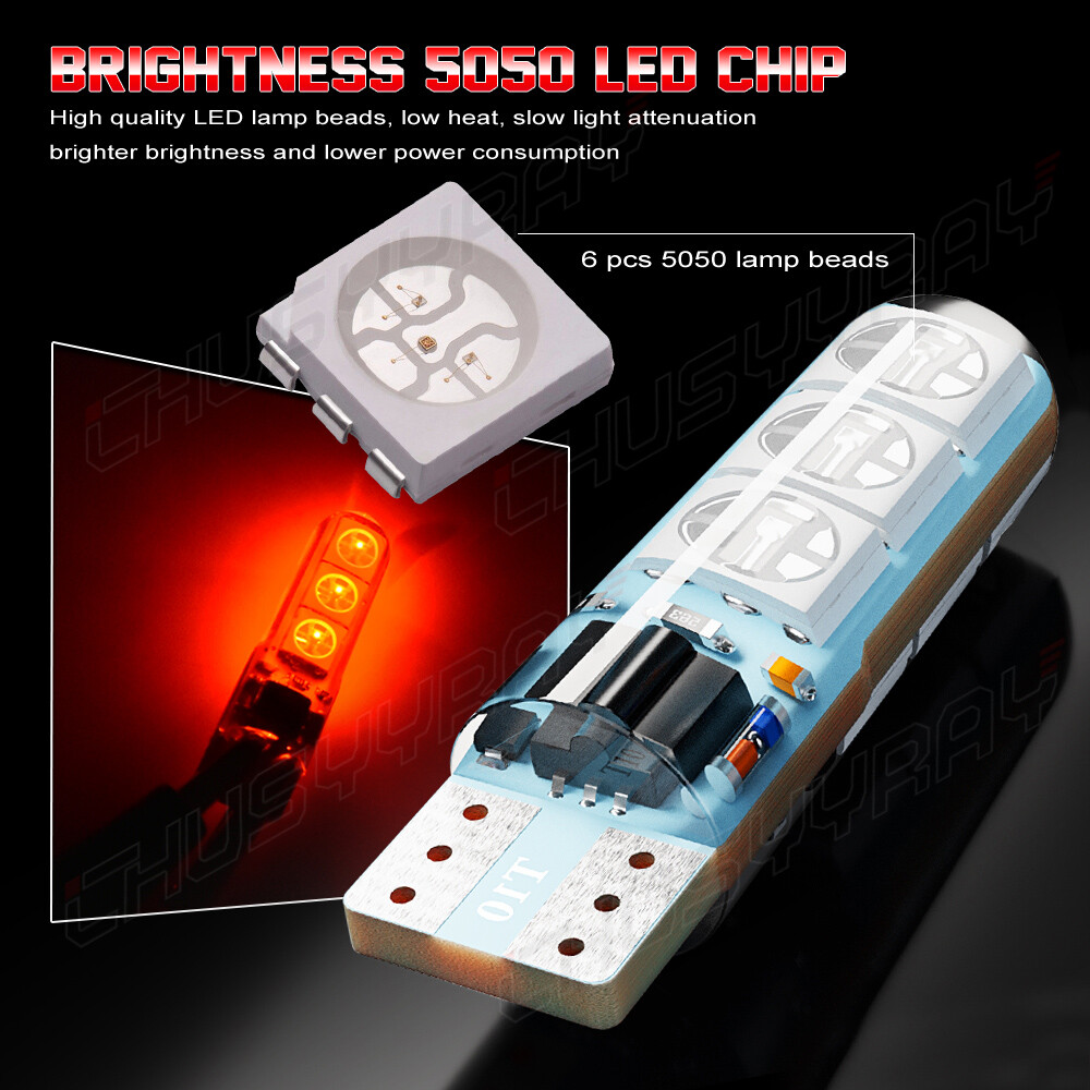 For Kawasaki Z125 PRO KRT RGB LED Headlight Pilot Park Lights T10