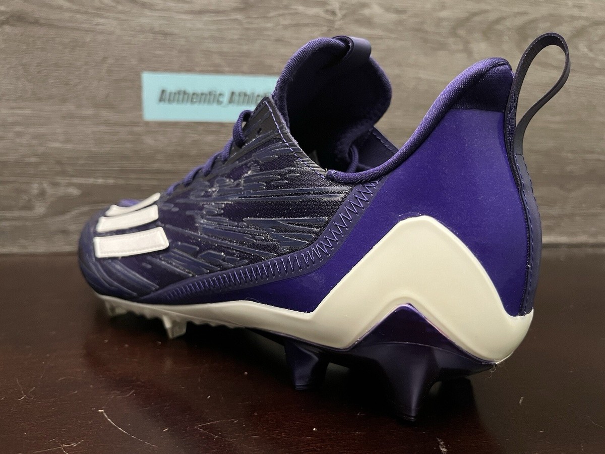 Adidas Adizero Football Cleats Purple White Shoes HP8751 Promo Mens Size 12.5 Adidas Adizero Football Cleats Purple White | Mercari main image 2