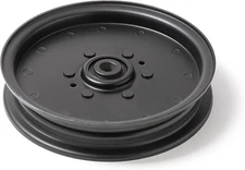 , Flat Idler Pulley, 6 Inch Flat Diameter, Compatible Part for Ferris 5021976, 5