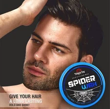 Taprin Hair Styling Spider Wax for Men Non-Greasy Non Sticky Strong Hold 80gm
