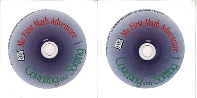 #ad Lot of 2 My First Math Adventure Sorting amp; Counting Pc New Cd Paper Sleeve XP $19.86
