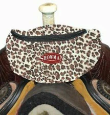 NEW! LEOPARD! Showman Insulated Nylon Saddle Pouch. FREE SHIPPING!