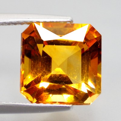 5.08 Ct Eye Popping Square (10 x 10 mm) Natural Orange Madeira Citrine Gemstones