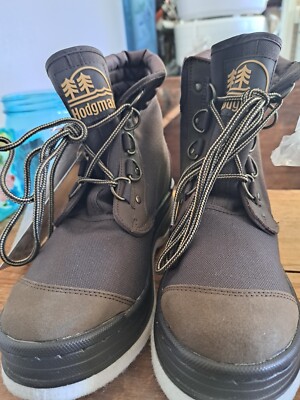 Hodgman Mens Lakestream 19210 Brown Lace Up Fishing Ankle Wading Boots Size 8