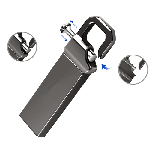 2TB 256GB Métal Porte-clé USB 2.0 Flash Drive Memory Stick Pouce Pen U Disque PC - Photo 9/15