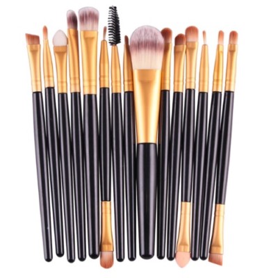 15 tlg. Make Up Pinsel Set Schönheit Werkzeuge Lidschatten Wimpern Lippen-Make 