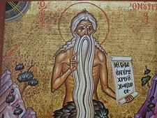 icon of St. Onoufrios St Icon Icoon Icona ????? Ikona Icone Saint Onuphrius