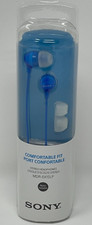 Sony MDR-EX15LP EX Earbud Noise Isolation Comfortable Fit In Ear Headphones Blue