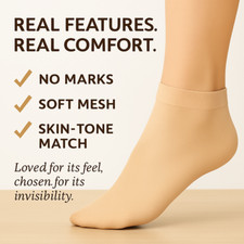 20 Pairs Women s Sheer Ankle Socks Thin Mesh Nylon No-Show Dress Hosiery
