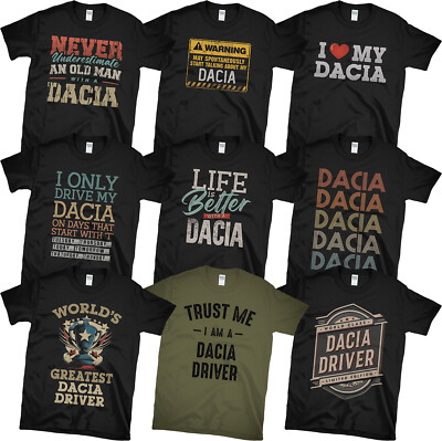 DACIA FAHRER T-SHIRTS. WÄHLEN SIE AUS UNSEREN TOLLEN & LUSTIGEN DESIGNS. PERFEKTE GESCHENKIDEE