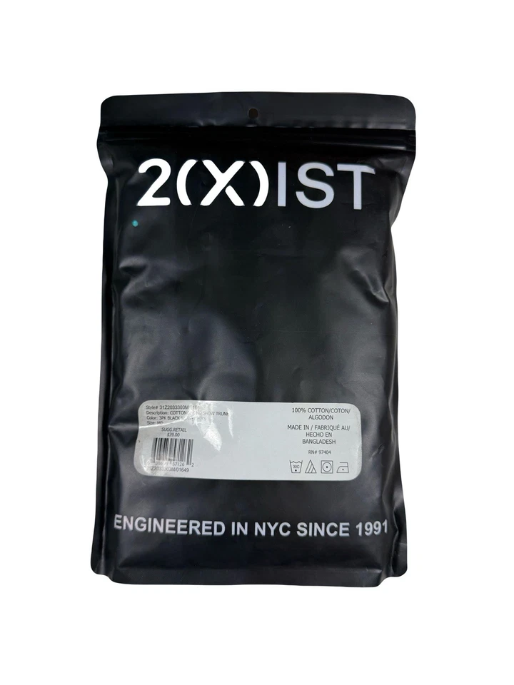 NWT 2(X)IST.  Sz M. 3 Pack. Men's. Cotton No Show Trunk. Multi. MSRP $39.00 - Image 4 of 4