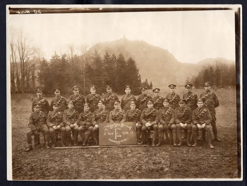 Canada WW1 Military 1919 Photo of 2nd Can Siege Battery Soldiers in Germany