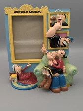 VTG Popeye & Friends Picture Frame 3D Universal Studios Resin Frame 3x5 photo