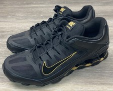 Nike Reax 8 TR Mesh Training Shoe Black/Metallic Gold Black US Men's 11.5 New