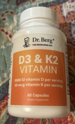 Dr. Berg Vitamin D3 K2 w/MCT Powder - Includes 5,000 IU of Vitamin D3 Exp 7/2026