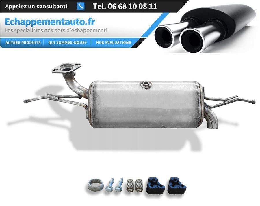 Catalyseur Smart Fortwo 1.0i Turbo A4514901481 en acier inox