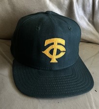 Vintage Minnesota Twins New Era Pro Model Green SnapBack Hat USA