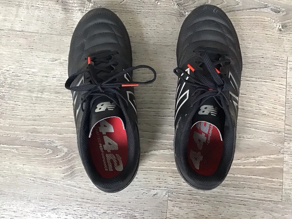 New Balance 442 V2 Team FG Soccer Cleats Mens Size 6.5 2E Black MS42FBK2 Leather - Image 4 of 4