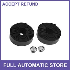 2 Pcs Black Foam Nonslip Handlebar Tape Bar Grip Wrap fit for Road Bike Bicycle