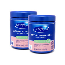 2 Pack Noxzema Ultimate Clear Anti Blemish Pads 90 Each