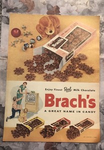 Vintage 1950’s Brach’s Candy Magazine Ad 0C26