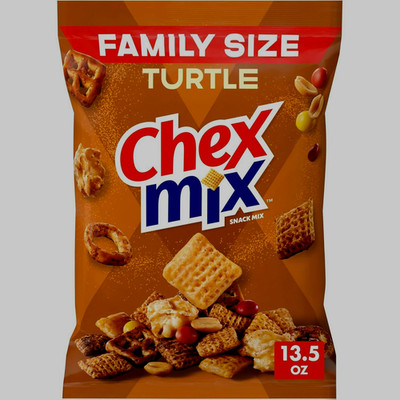 Chex Mix Turtle Snack Mix, Indulgent Snack Bag, Family Size,