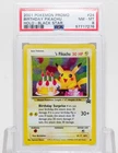 Pokemon Birthday Pikachu Holo Black Star Promo PSA 8