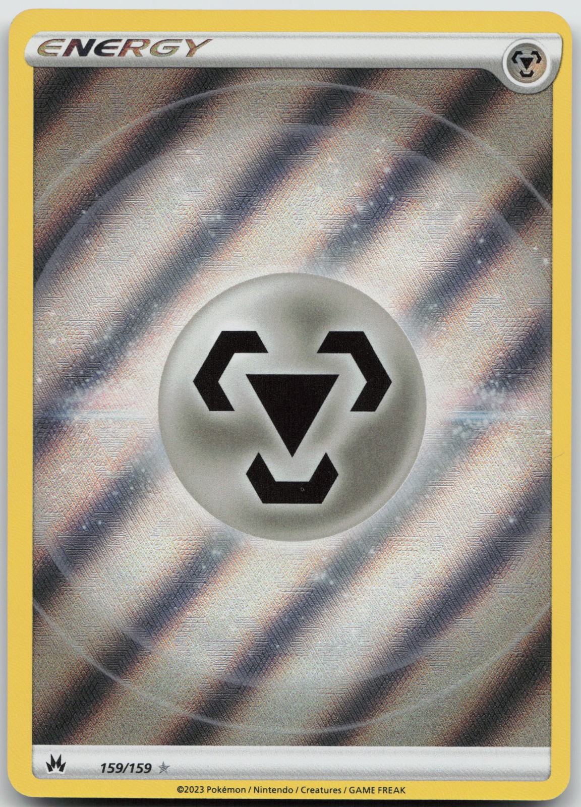 Metal Energy (Texture Full Art) Ultra Rare Crown Zenith 159/159 NM