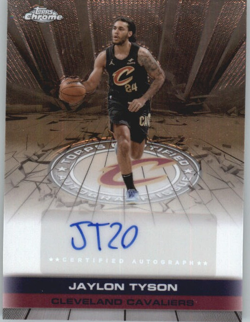 2025-26 Topps Chrome #TAU-JT Jaylon Tyson Autograph Issue Veterans