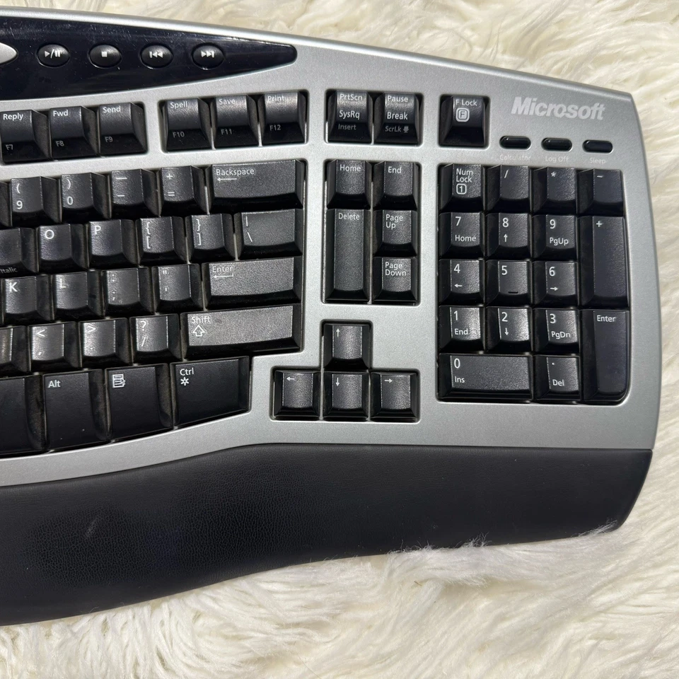 Microsoft Wireless Comfort Keyboard 1.0A Ergonomic Split Design No Dongle - Image 3 of 4