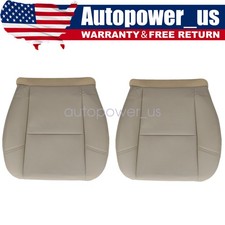Fits 2011 2012 Gmc Yukon Denali Driver Passenger Perforated Seat Cover Tan Us
