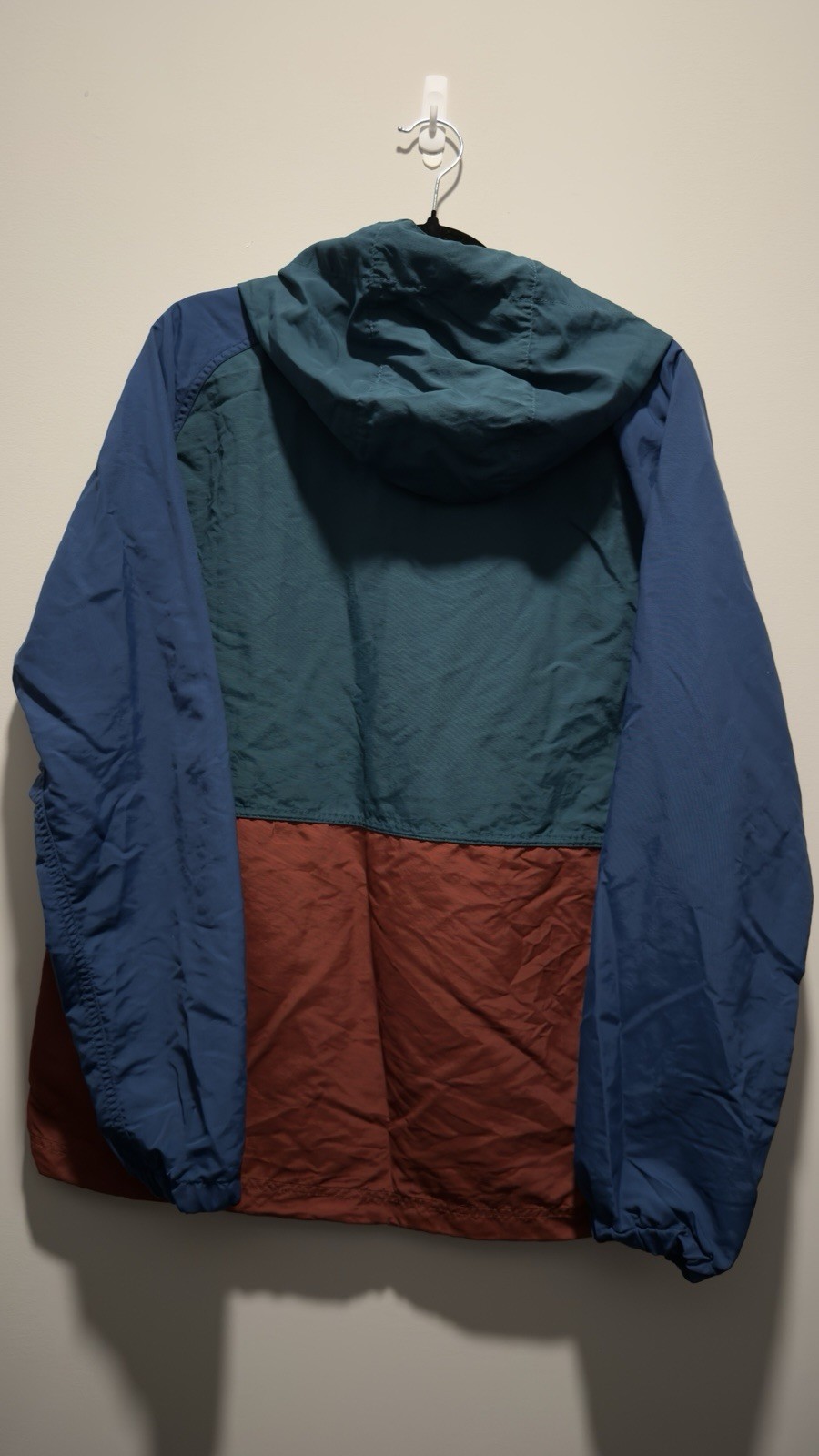 Size M Medium LL Bean Mens Mountain Anorak Jacket Aztec 1/2 Zip Pullover Hooded