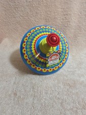 Schylling More Fun Vintage Tin Metal Spinning Circus Clown Top Toy