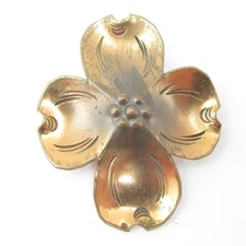 Stuart NYE Vintage Copper Pendant Dogwood Flower Signed MCM