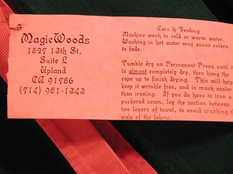 CAPA VINTAGE 1993 RENACIMIENTO FAIRE VERDE TOSTADO CON CAPUCHA TALLA ÚNICA HECHA A MANO XLNT Foto 3 de 4