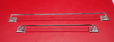 Chrome 24"  18" Towel Bars Wall Mount Art Deco Bathroom USA Reclaim