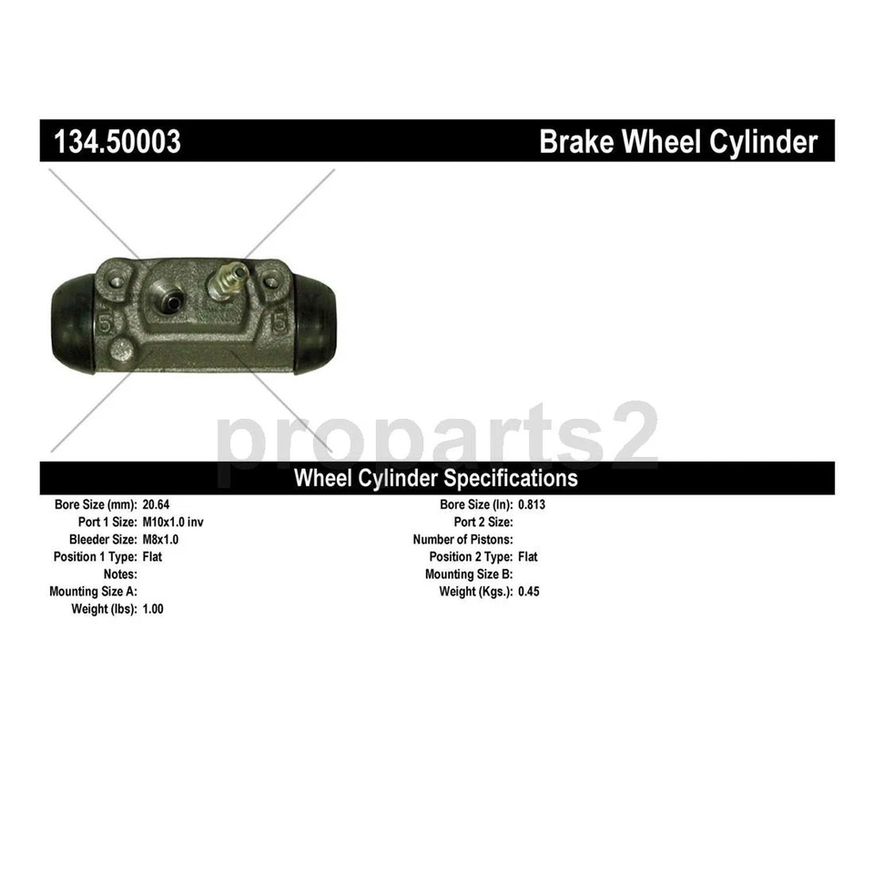 Centric Parts 2X Rear Drum Brake Wheel Cylinder For 1998 1999 2000 Kia Sportage - Image 4 of 4