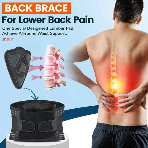 Back Brace for Lower Back Pain,Lumbar Support for Heavy Lifting Men Women,Breath - Picture 2 of 7