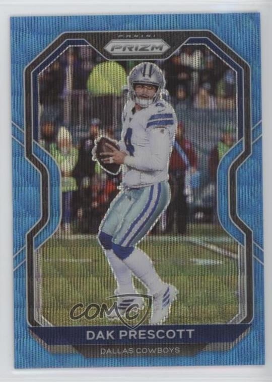 2020 Panini Prizm Blue Wave Prizm 188/199 Dak Prescott #150 1d45