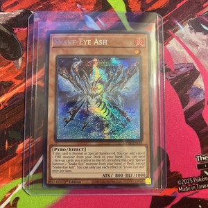 YuGiOh AGOV-EN007 Snake-Eye Ash Super Rare 1st Edition - Inglese