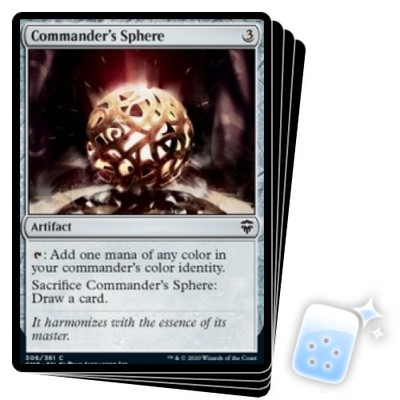 COMMANDER'S SPHERE X4 Commander Legends Magic MTG MINT CARD