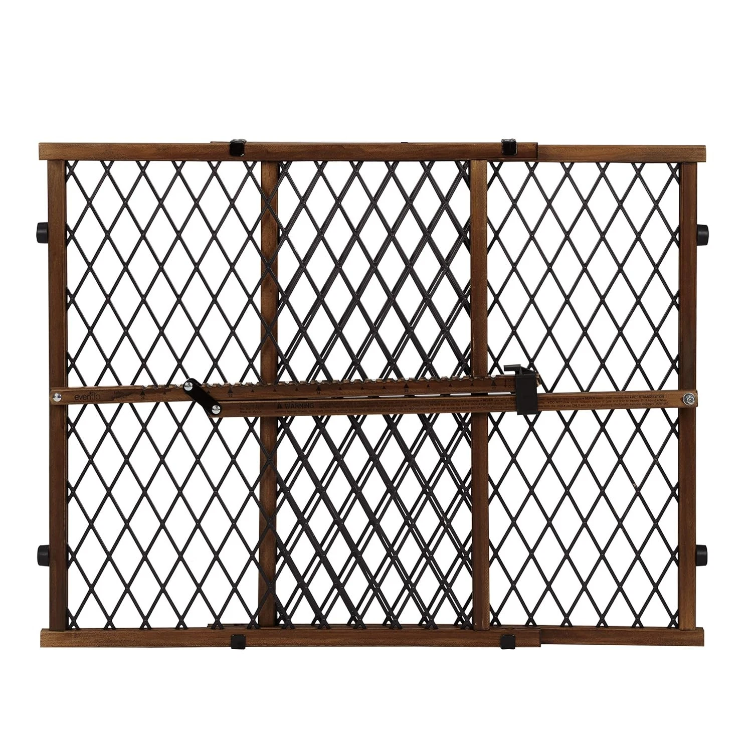 Position & Lock Adjustable Wood Baby Gate Farmhouse Collection