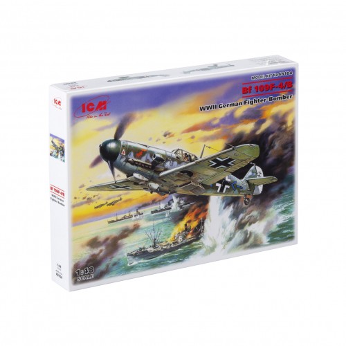 ICM - Messerschmitt Bf 109F-4/B - Wwii German Fighter-Bomber -1:48 - 109 Teile-image